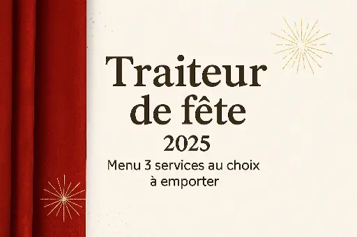 Traiteur de fête: Menu en 3 services